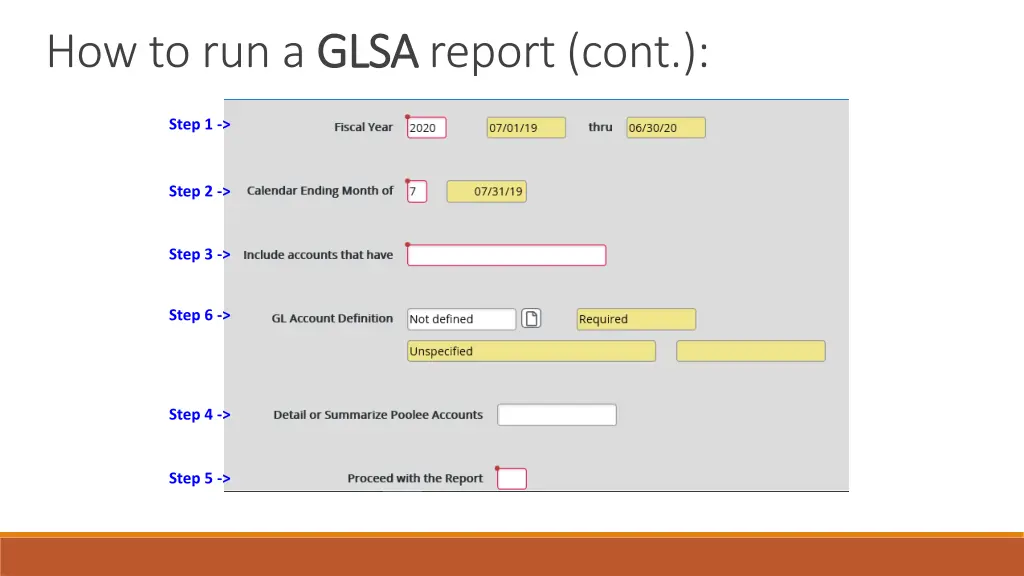 how to run a glsa 1