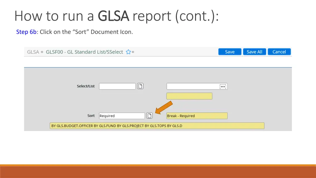 how to run a glsa 6