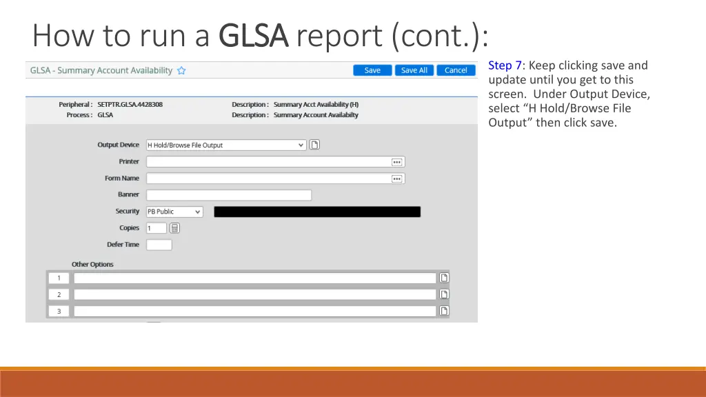 how to run a glsa 8