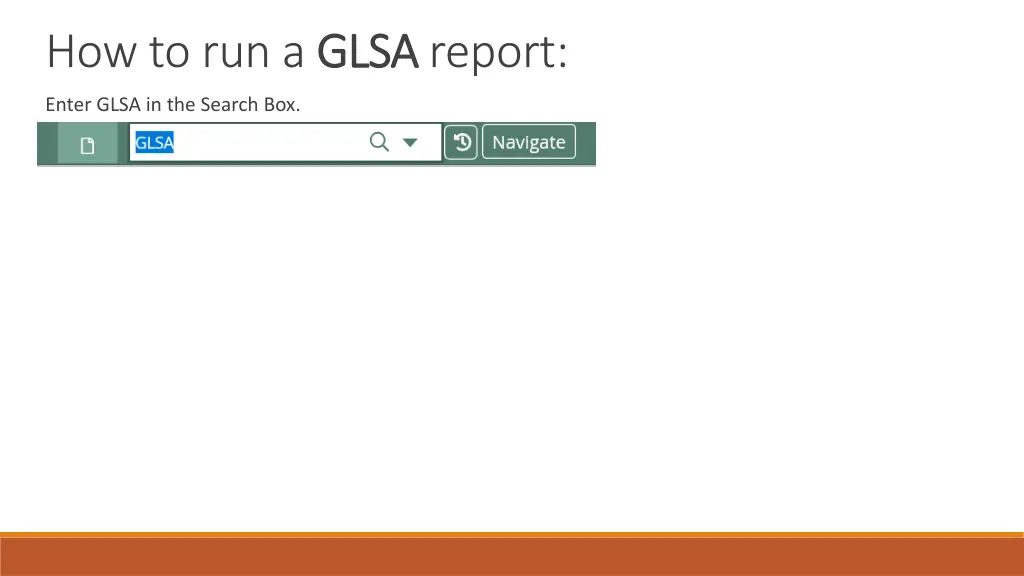 how to run a glsa