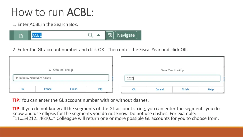 how to run acbl