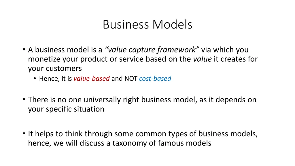 business models