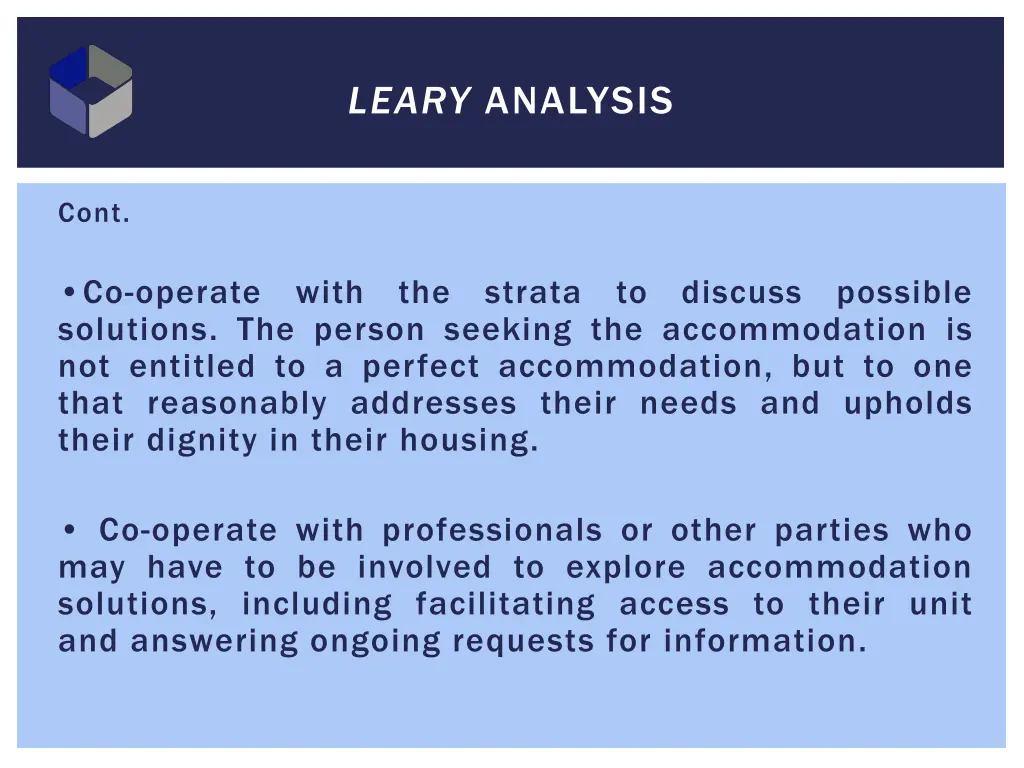 leary analysis 1