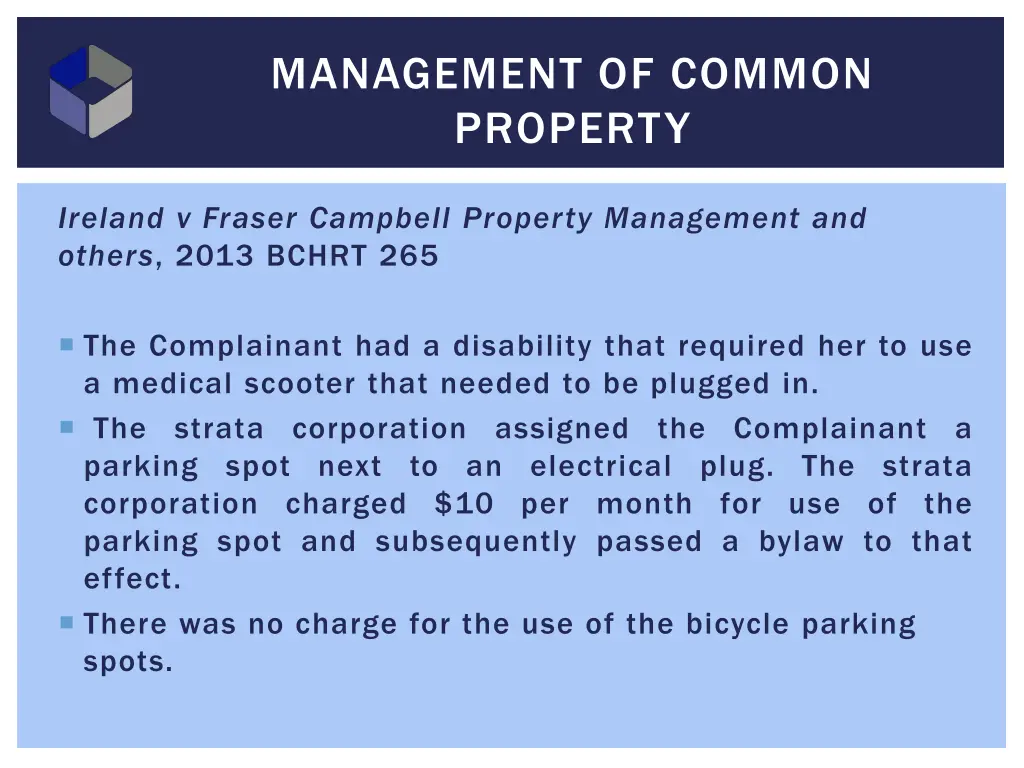 management of common property 3