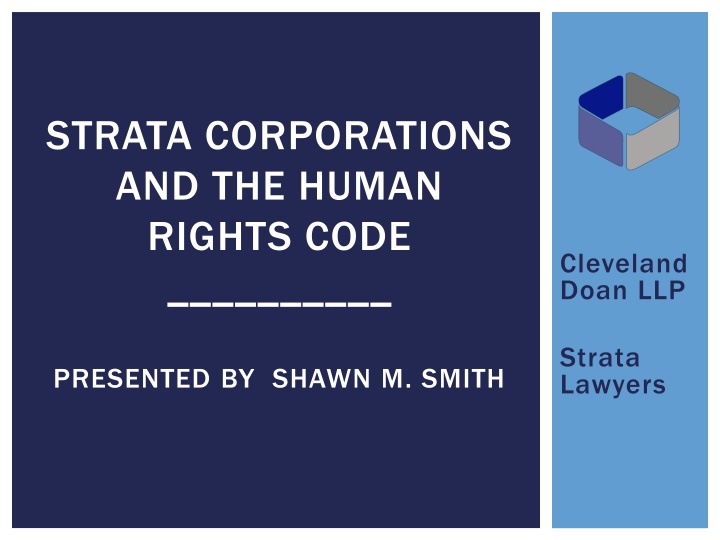 strata corporations and the human rights code