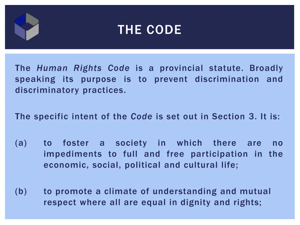 the code