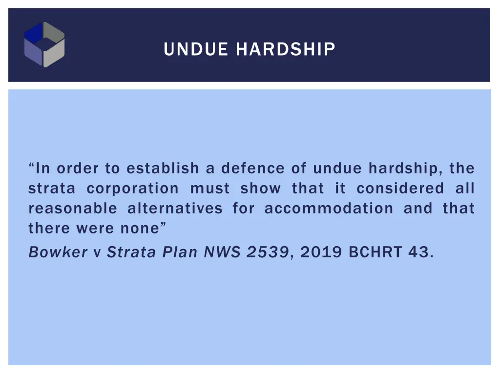 undue hardship 2