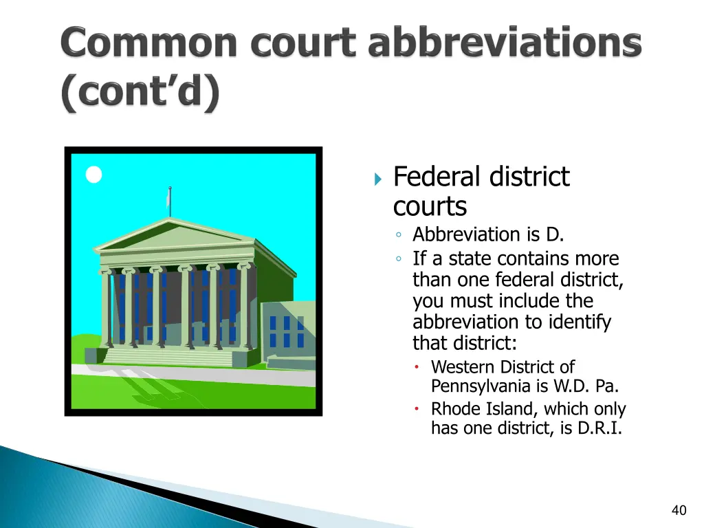 federal district courts abbreviation