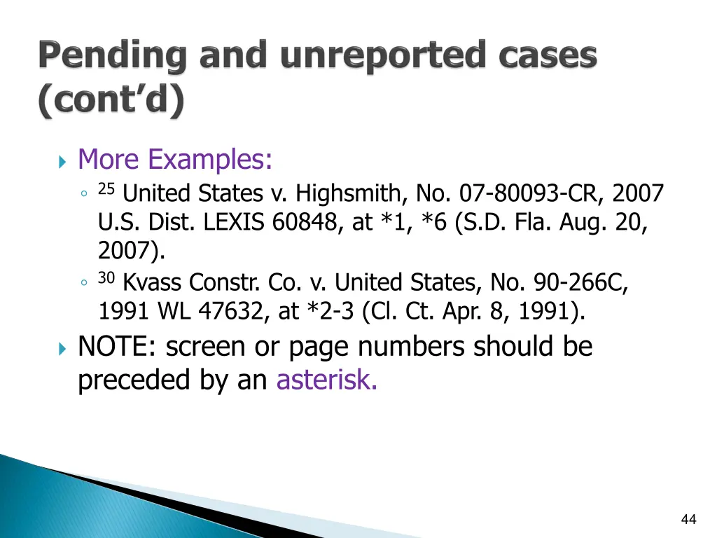 more examples 25 united states v highsmith