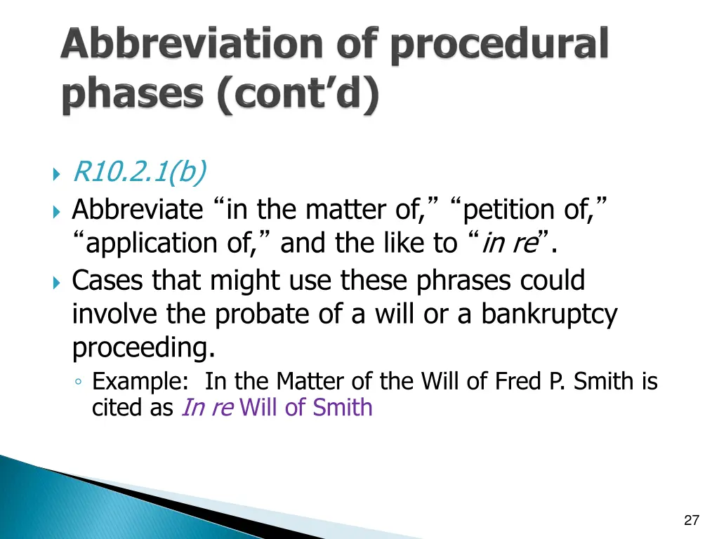 r10 2 1 b abbreviate in the matter of petition