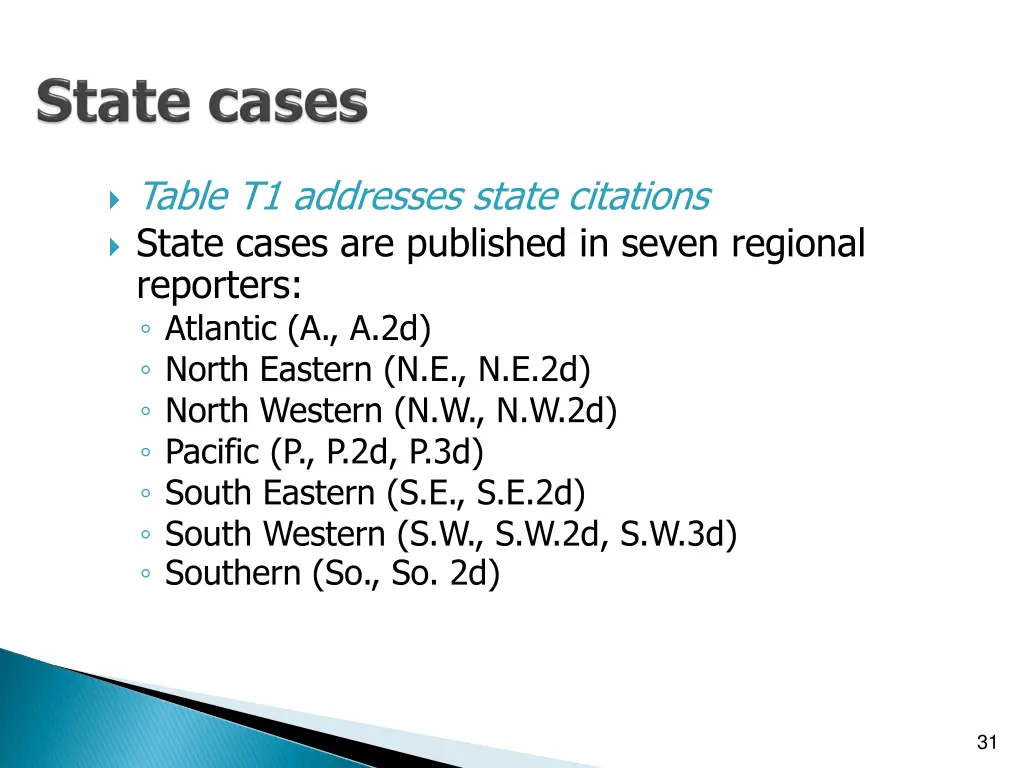 table t1 addresses state citations state cases