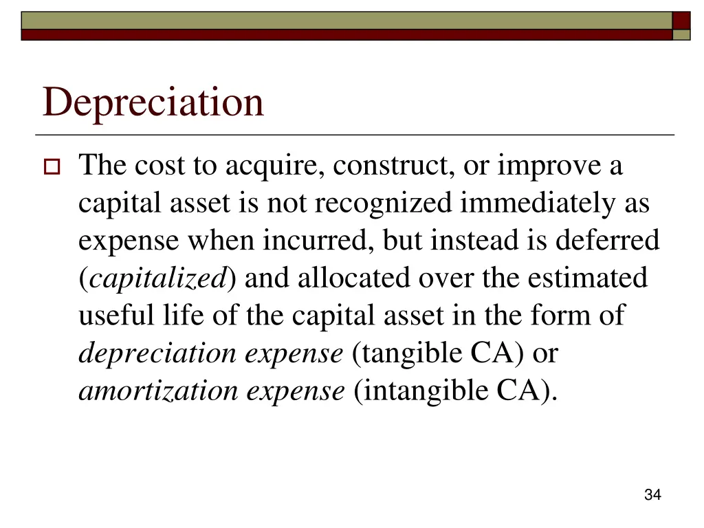 depreciation