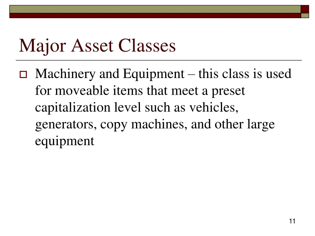 major asset classes 3