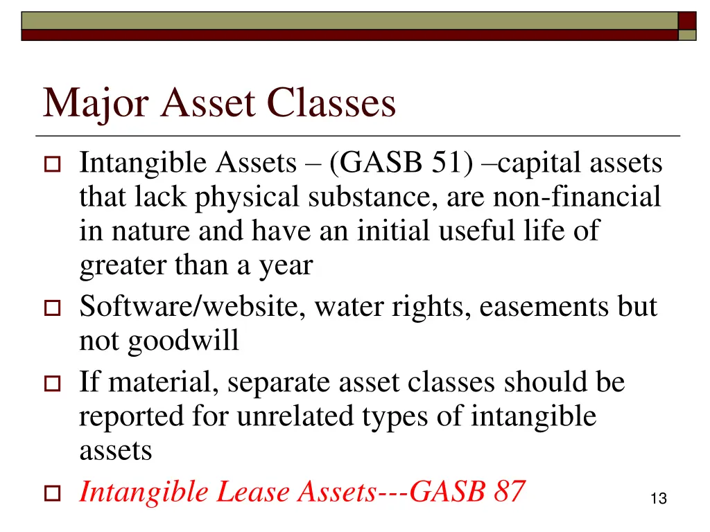 major asset classes 5