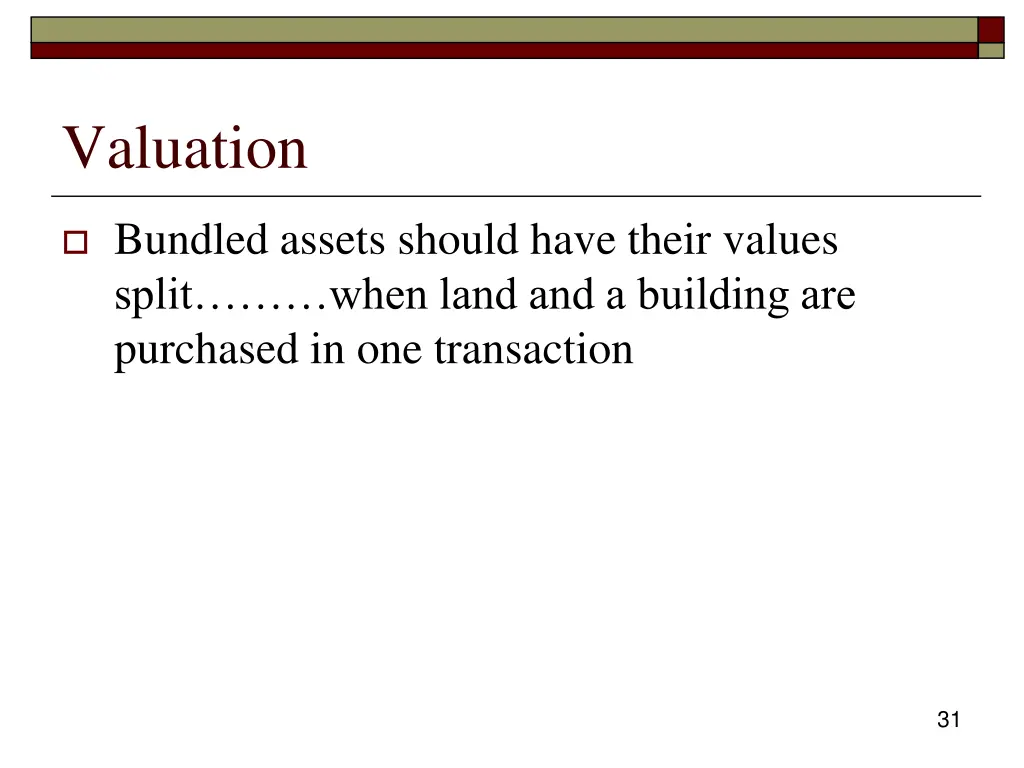 valuation 2