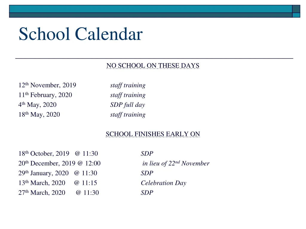 school calendar 1