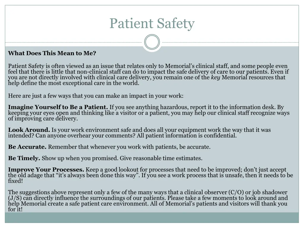 patient safety