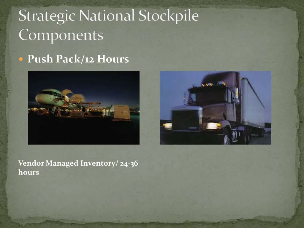 strategic national stockpile components