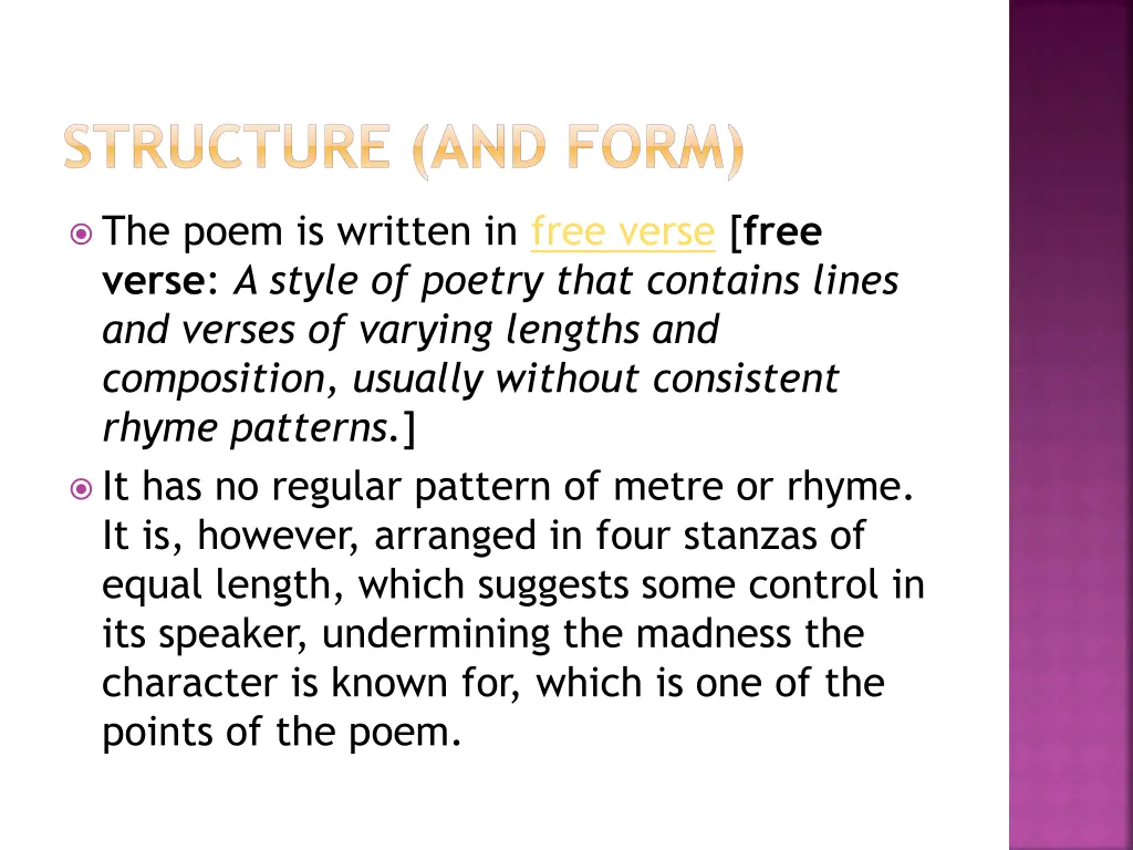 structure and form 1