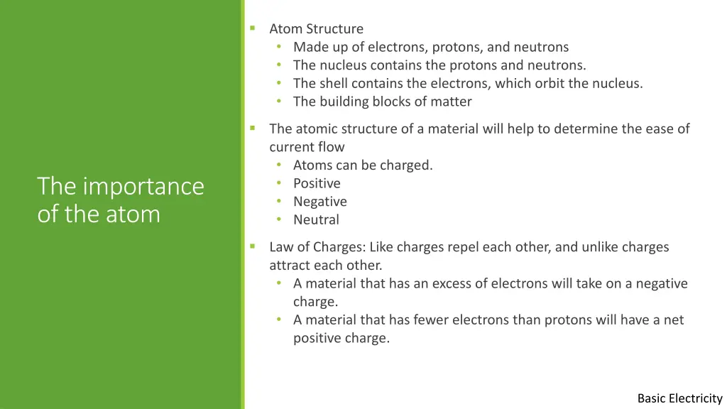 atom structure made up of electrons protons