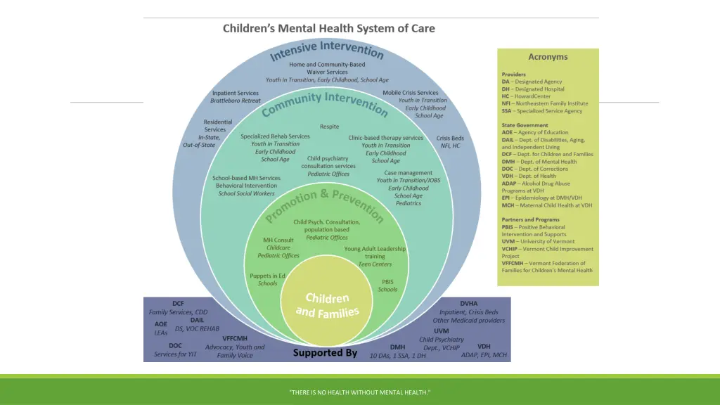 there is no health without mental health