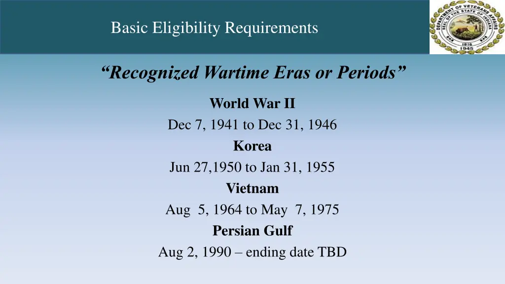 basic eligibility requirements 1