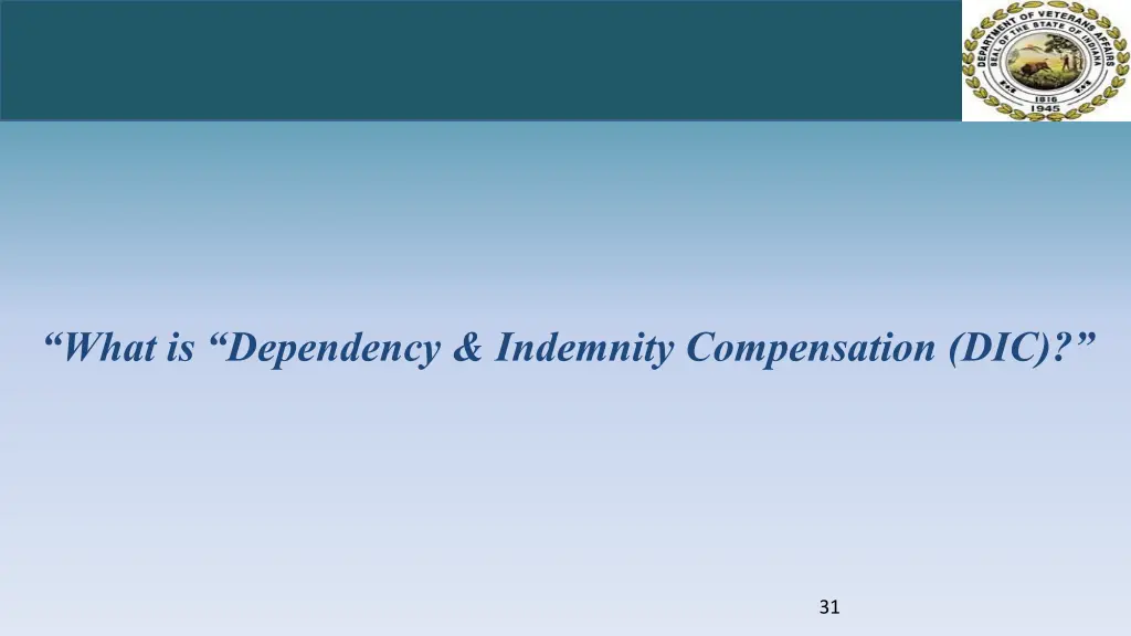 what is dependency indemnity compensation dic