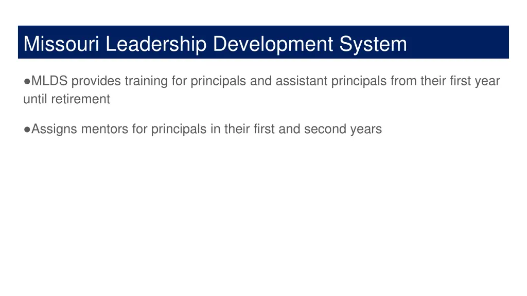 missouri leadership development system