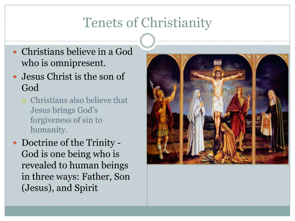 tenets of christianity