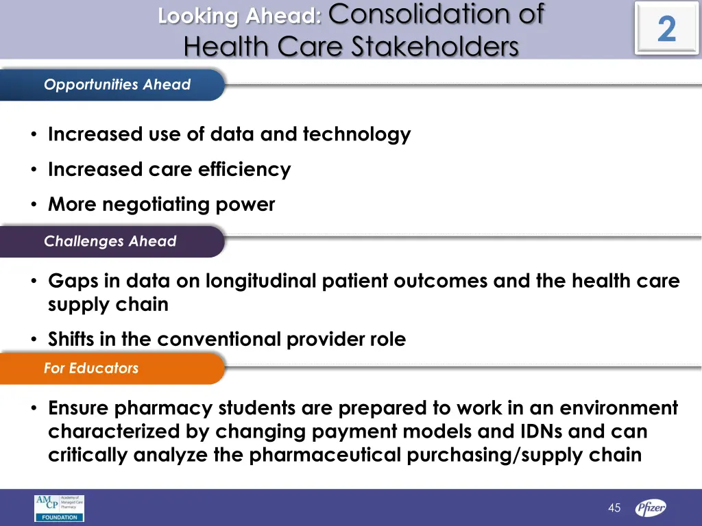 looking ahead consolidation of health care