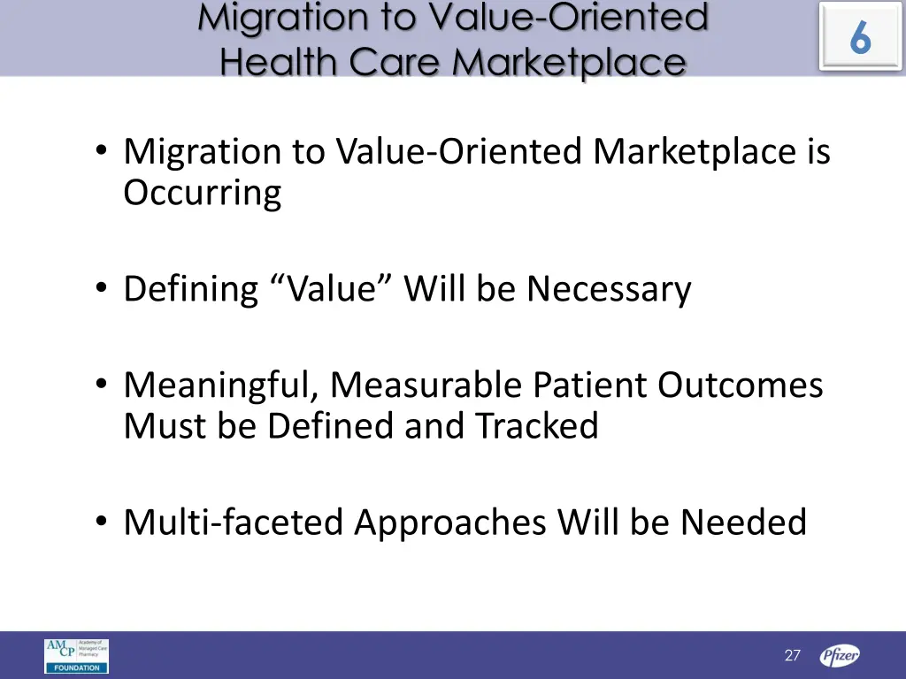 migration to value oriented health care