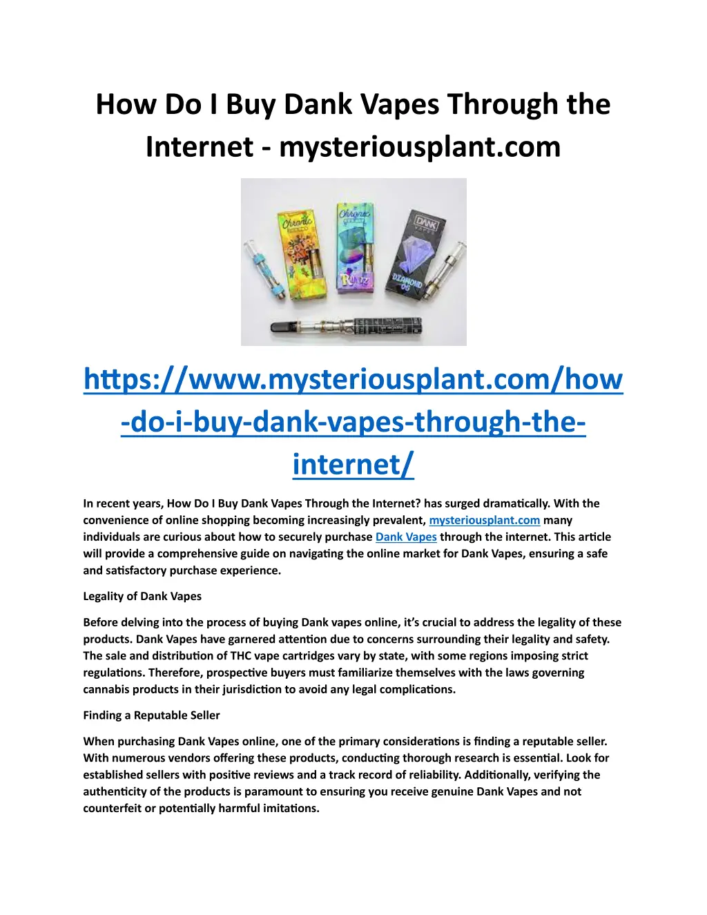 how do i buy dank vapes through the internet