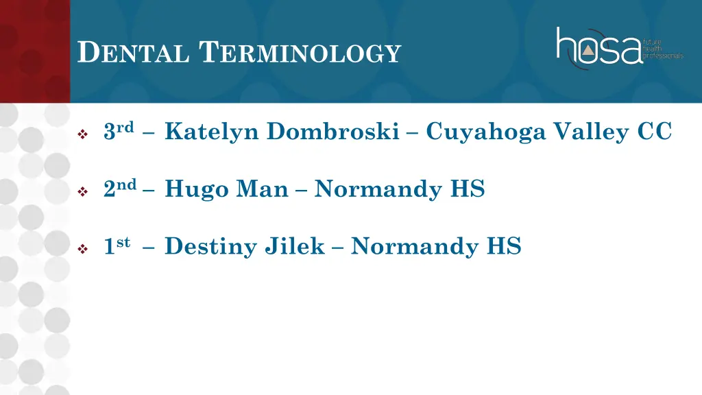 d ental t erminology