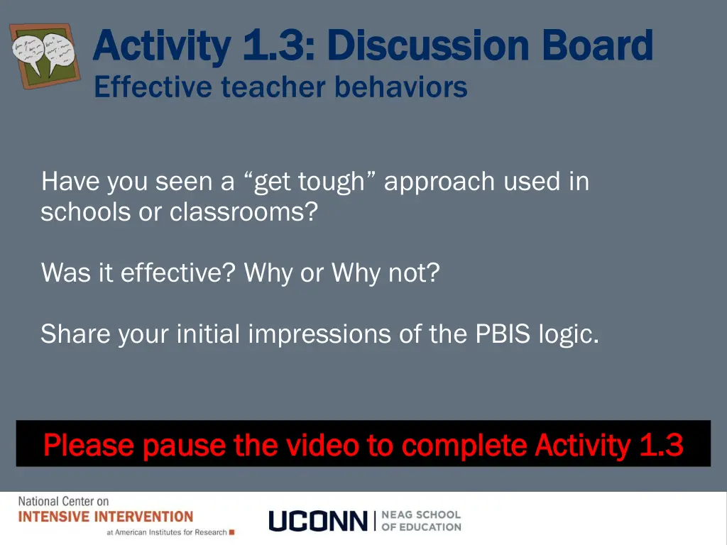 activity 1 3 discussion board activity