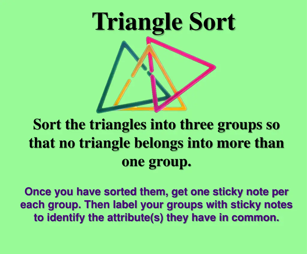 triangle sort