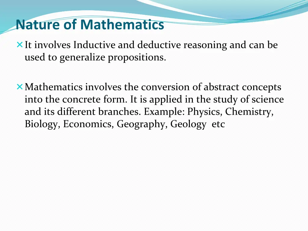 nature of mathematics 1