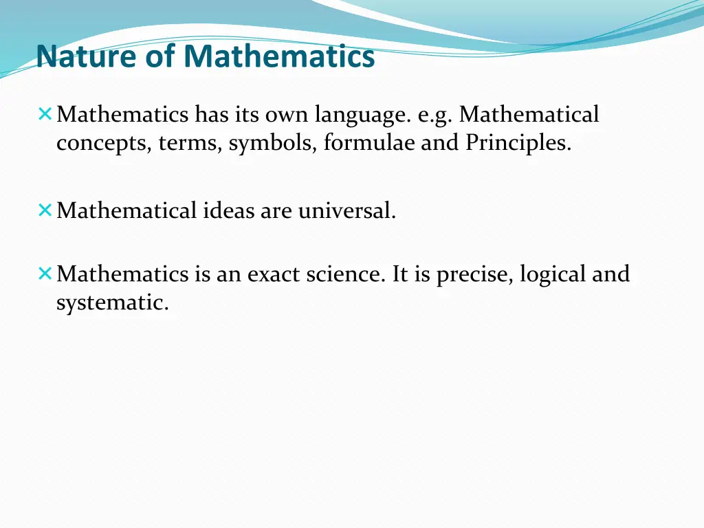 nature of mathematics