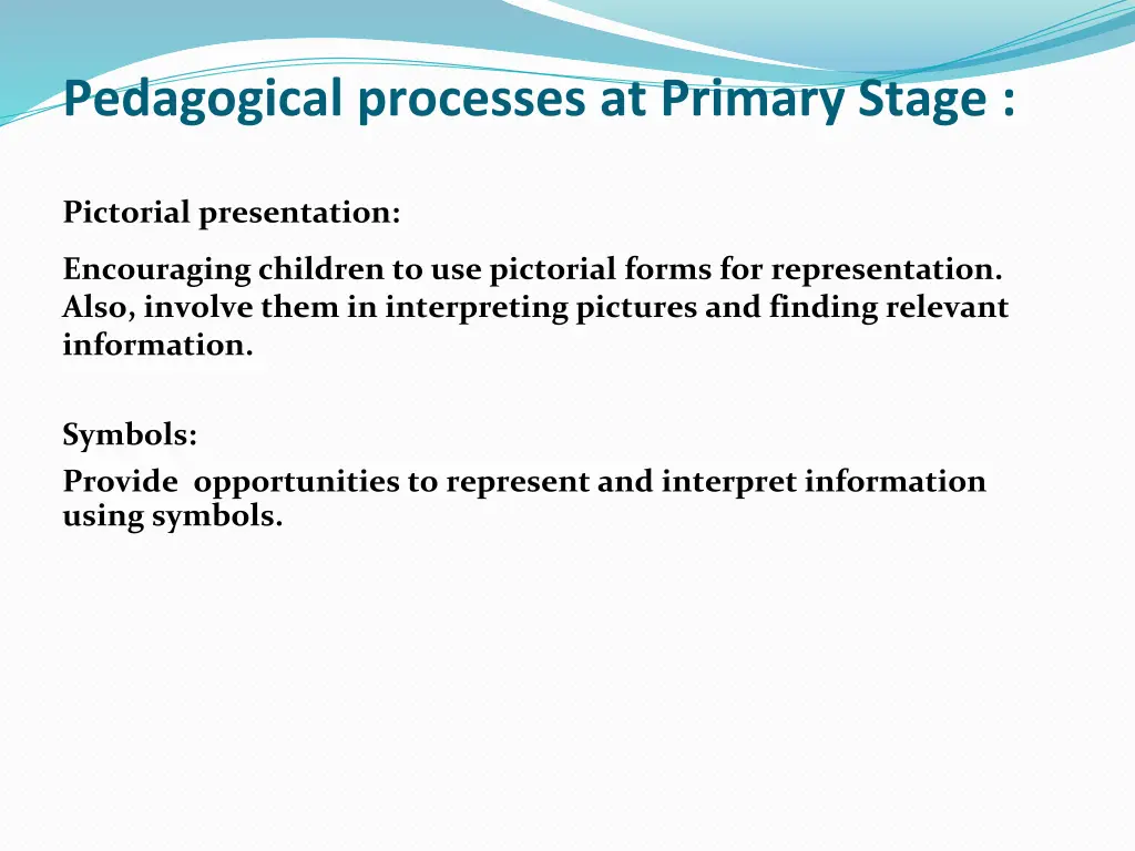 pedagogical processes at primary stage 2