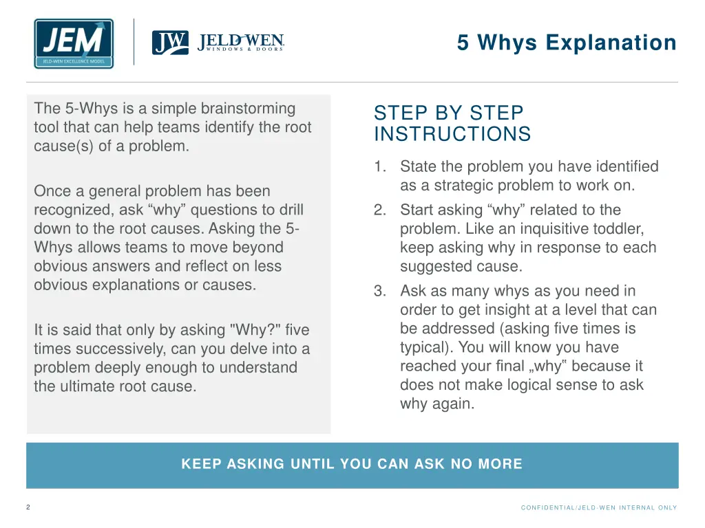 5 whys explanation