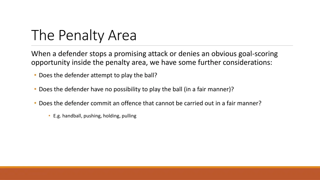 the penalty area