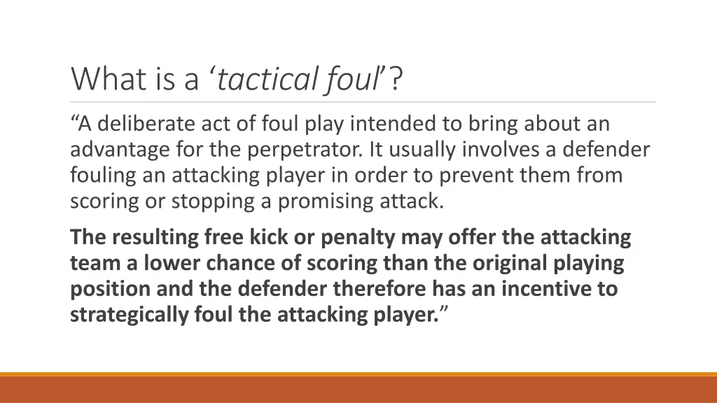 what is a tactical foul