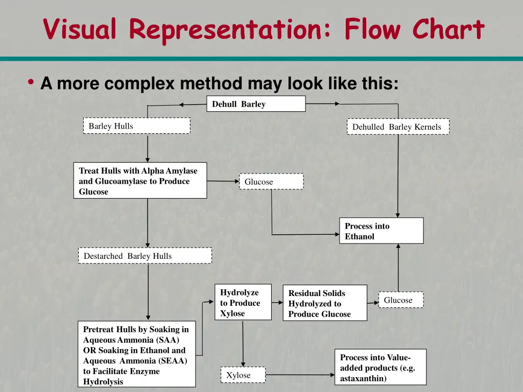 visual representation flow chart 1