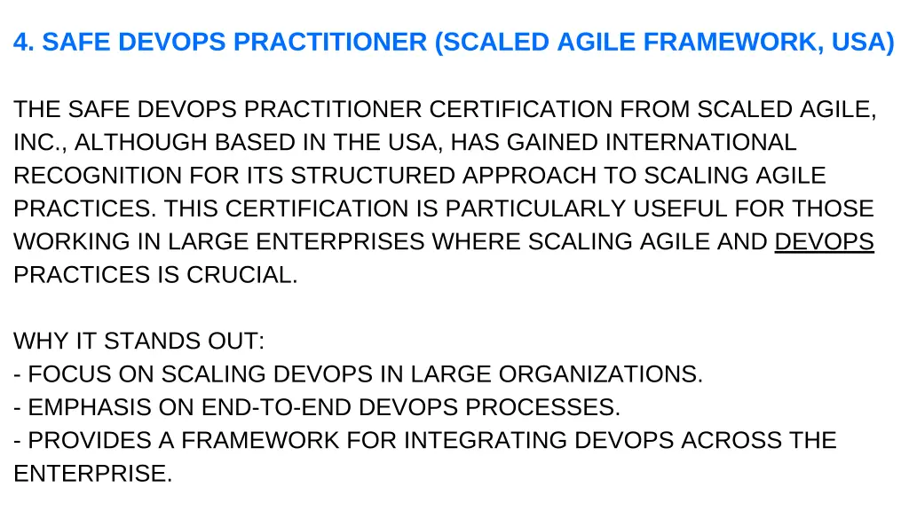 4 safe devops practitioner scaled agile framework