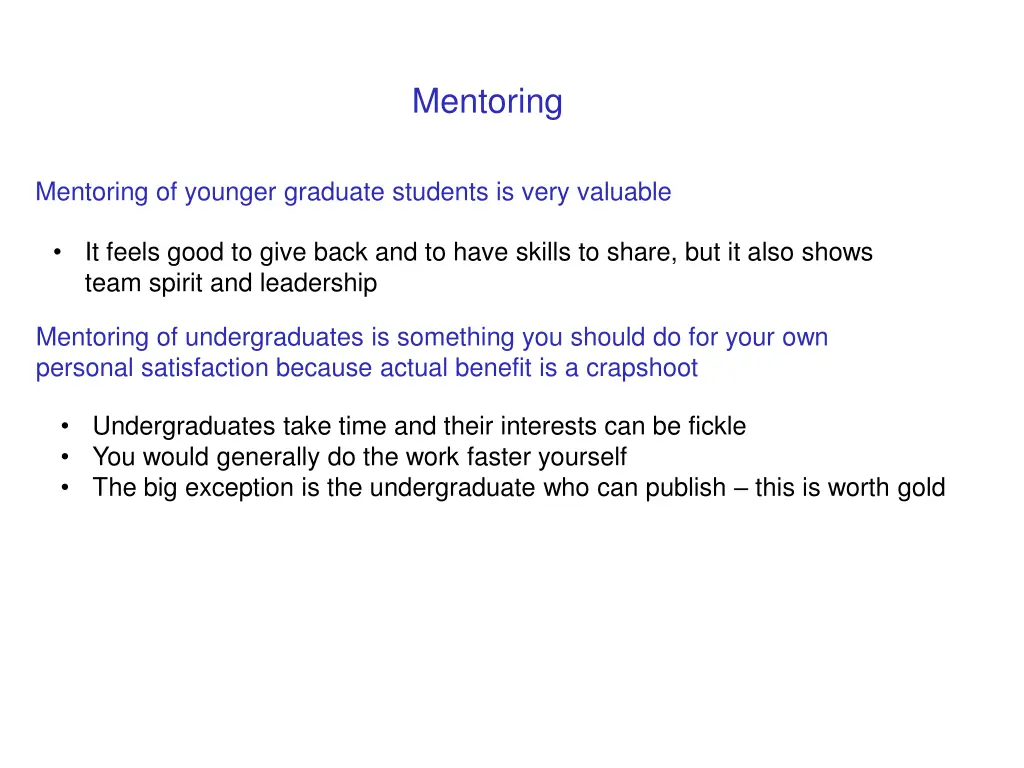 mentoring