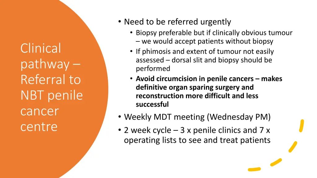 need to be referred urgently biopsy preferable