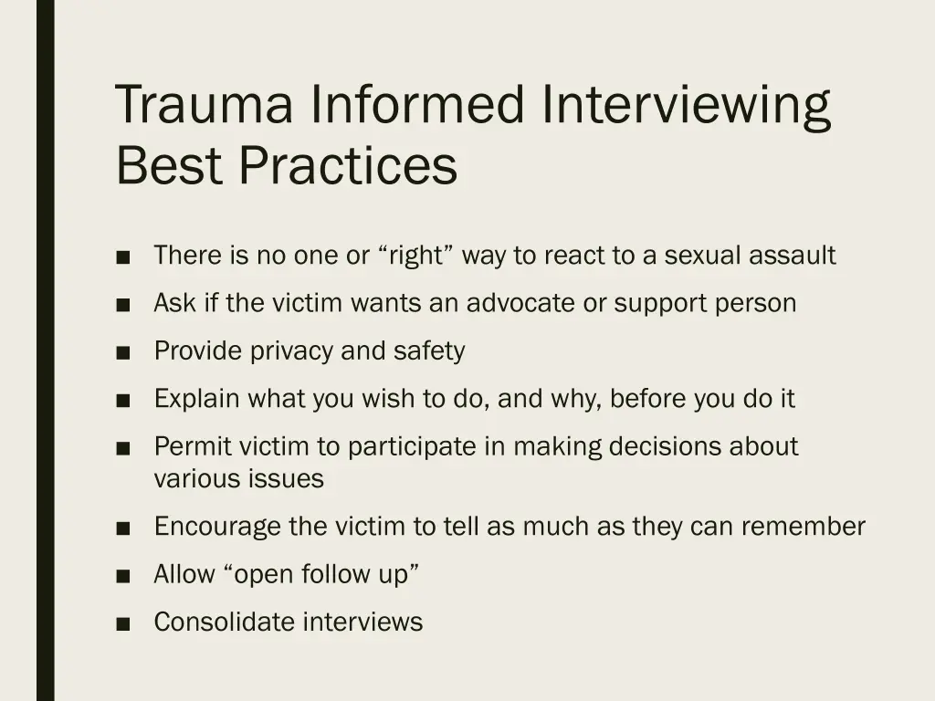 trauma informed interviewing best practices 1