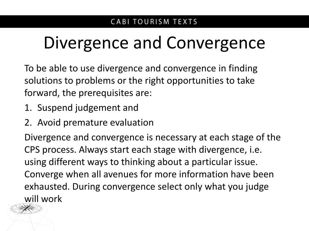 divergence and convergence