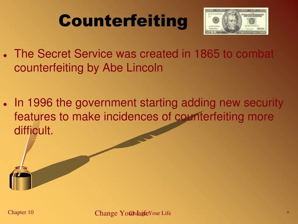 counterfeiting