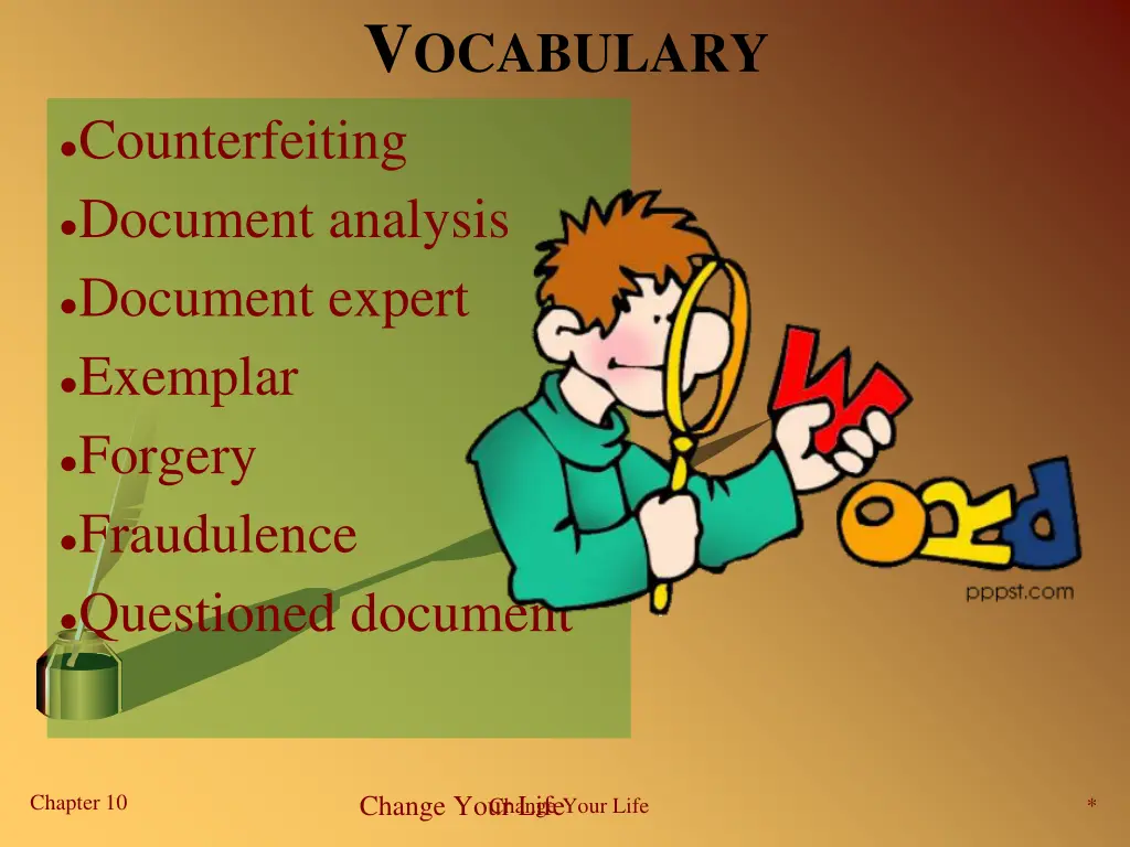 v ocabulary