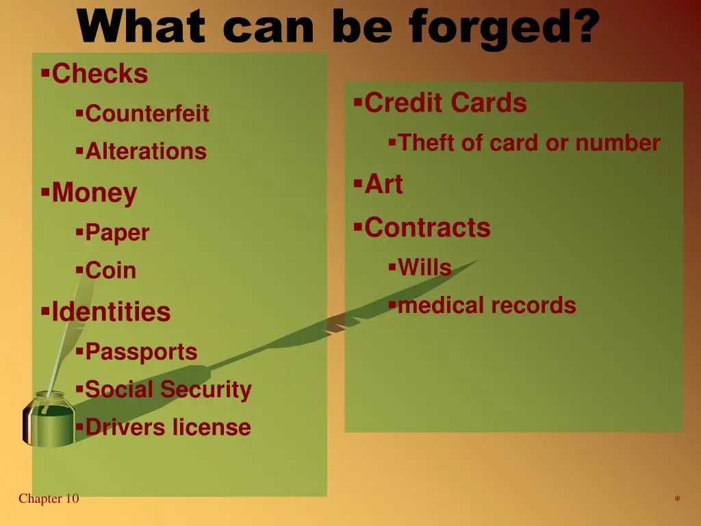 what can be forged